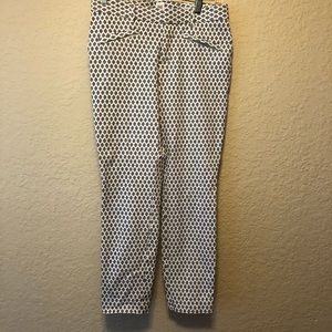 Gap Curvy Skinny Ankle Black/White Pant